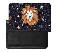 Passport Holder for Travel Passport Holder for Women Men RFID Blocking Lake District National Park Passport Holder Travel Accessories, Lion and stars, One Size