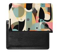 Passport Holder for Travel Passport Holder for Women Men RFID Blocking Many Sunflowers Passport Holder Travel Accessories, Mid-Century Modern Art Cat, One Size