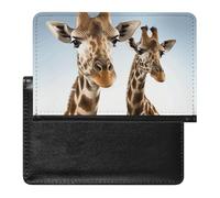 Passport Holder for Travel Passport Holder for Women Men RFID Blocking Mount Fuji Cherry Blossom Trees Passport Holder Travel Accessories, Necks of giraffe, One Size