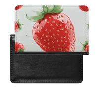 Passport Holder for Travel Passport Holder for Women Men RFID Blocking Native American Dream Catcher Passport Holder Travel Accessories, Lovely Strawberry, One Size