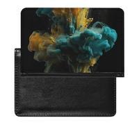 Passport Holder for Travel Passport Holder for Women Men RFID Blocking Palm Trees on The Beach Passport Holder Travel Accessories, Colored Liquid, One Size