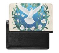 Passport Holder for Travel Passport Holder for Women Men RFID Blocking Peace on Earth Passport Holder Travel Accessories, Peace on Earth, One Size