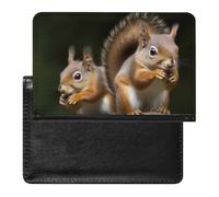 Passport Holder for Travel Passport Holder for Women Men RFID Blocking Surfboard Passport Holder Travel Accessories, Squirrel Animal, One Size