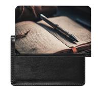 Passport Holder for Travel Passport Holder for Women Men RFID Blocking Two Pagodas Passport Holder Travel Accessories, Notes Taken, One Size
