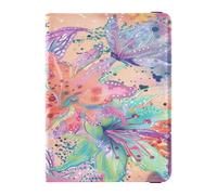 Passport Holder leather Card Holder Passport Case boho psychedelic flower