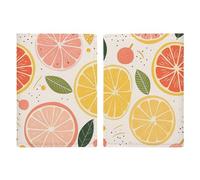 Passport Holder Leather Passport Holder Covers Case Bright Colors And Stripes Printed Passport Book for Documents, Travel Gifts, Colorful Fruit Print, 20.3x13.8cm