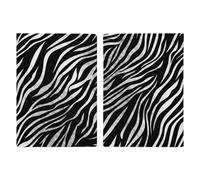 Passport Holder Leather Passport Holder Covers Case Brown Cowhide Printed Passport Book for Documents, Travel Gifts, Zebra Print, 20.3x13.8cm