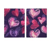 Passport Holder Leather Passport Holder Covers Case Colorful Food Patterns Printed Passport Book for Documents, Travel Gifts, Red Shape Image, 20.3x13.8cm