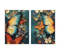 Passport Holder Leather Passport Holder Covers Case Cute Beagle Dog Printed Passport Book for Documents, Travel Gifts, Embroidery Paintings, 20.3x13.8cm