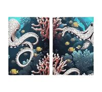 Passport Holder Leather Passport Holder Covers Case Monarch Butterfly Printed Passport Book for Documents, Travel Gifts, Marine Life, 20.3x13.8cm