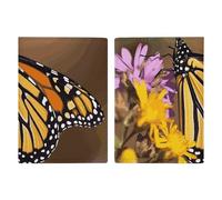 Passport Holder Leather Passport Holder Covers Case Monarch Butterfly Printed Passport Book for Documents, Travel Gifts, Monarch Butterfly, 20.3x13.8cm