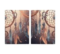 Passport Holder Leather Passport Holder Covers Case Native American Dream Catcher Printed Passport Book for Documents, Travel Gifts, Native American Dream Catcher, 20.3x13.8cm