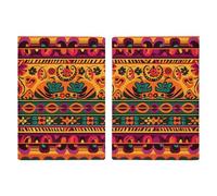 Passport Holder Leather Passport Holder Covers Case Native American Printed Passport Book for Documents, Travel Gifts, Mexican Folk Art Boho, 20.3x13.8cm