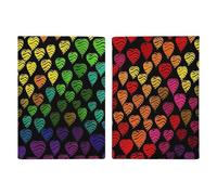 Passport Holder Leather Passport Holder Covers Case Orchid Striped Pattern Printed Passport Book for Documents, Travel Gifts, Gay Pride Rainbow, 20.3x13.8cm