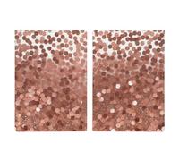 Passport Holder Leather Passport Holder Covers Case Rose Gold Glitter Printed Passport Book for Documents, Travel Gifts, rose gold glitter, 20.3x13.8cm