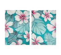 Passport Holder Leather Passport Holder Covers Case Tropical Hibiscus Flowers Printed Passport Book for Documents, Travel Gifts, Tropical Hibiscus Flowers, 20.3x13.8cm