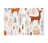 Passport Holder Leather Passport Holder Covers Case Whimsical Doodles Printed Passport Book for Documents, Travel Gifts, Atmospheric Animals, 20.3x13.8cm