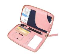Passport Holder - Passport Book Holders PU Leather Multi-Card Slot - Waterproof Organizer Money Purse Document Wallet for Travel Ticket Men Trips