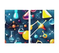 Passport Holder Passport Book Leather Passport Cover Card Holder Abstract Science Chemistry Travel Wallet for On Business Trip, Travel Gifts, Abstract Science Chemistry, 20.3x13.8cm