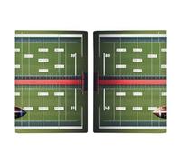 Passport Holder Passport Book Leather Passport Cover Card Holder American Flag Travel Wallet for On Business Trip, Travel Gifts, American Football Field and Ball, 20.3x13.8cm