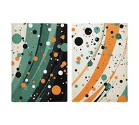 Passport Holder Passport Book Leather Passport Cover Card Holder Curves And Circles Travel Wallet for On Business Trip, Travel Gifts, Curves and Circles, 20.3x13.8cm