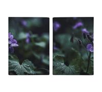 Passport Holder Passport Book Leather Passport Cover Card Holder Flowers Growing Travel Wallet for On Business Trip, Travel Gifts, Flowers Growing, 20.3x13.8cm