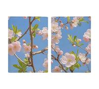 Passport Holder Passport Book Leather Passport Cover Card Holder Freight Train Running Travelling Arizona Desert Travel Wallet for On Business Trip, Travel Gifts, Japanese Floral Cherry Blossom