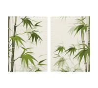 Passport Holder Passport Book Leather Passport Cover Card Holder Seals on Ice Travel Wallet for On Business Trip, Travel Gifts, Green Nature Plant, 20.3x13.8cm