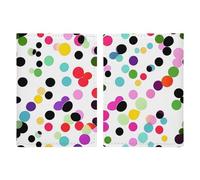 Passport Holder Passport Book Leather Passport Cover Card Holder Twister Polka Dots Travel Wallet for On Business Trip, Travel Gifts, Twister Polka Dots, 20.3x13.8cm