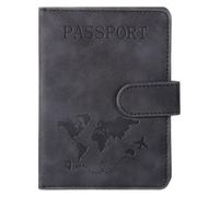 Passport Holder Passport Cover with Credit Card Slot Boarding Pass Slot Combo Travel Must Haves Cruise Ship Essentials Accessories PU Leather Ultra Slim Passports Wallet Cover Case for Women and Men