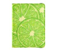 Passport Holder PU Leather Covers with Credit Card Holder Slots Colorful Dino Red Pine Trees Merry Christmas Travel RFID Blocking Leather Card Case for Women Men, 07