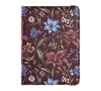 Passport Holder PU Leather Covers with Credit Card Holder Slots Spring Flowers Cactus Snapdragon Bees White Travel RFID Blocking Leather Card Case for Women Men, 09, One Size