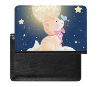 Passport Holder Star Cat Butterfly Passport Wallet Pu Leather Passport Cover for Women Men