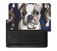 Passport Holder Travel Accessories Diving Hippo Waterproof Passport Travel Wallet with Card Slots for Women Men, Cute french bulldog, One Size