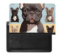 Passport Holder Travel Accessories Orange Monarch Butterflies Waterproof Passport Travel Wallet with Card Slots for Women Men, French Bulldog Dog Cute, One Size