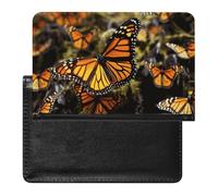 Passport Holder Travel Accessories Orange Monarch Butterflies Waterproof Passport Travel Wallet with Card Slots for Women Men, Orange Monarch Butterflies, One Size