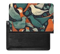 Passport Holder Travel Accessories Orange Monarch Butterflies Waterproof Passport Travel Wallet with Card Slots for Women Men, Flock of Birds, One Size
