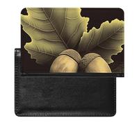 Passport Holder Travel Accessories Two Giraffes Waterproof Passport Travel Wallet with Card Slots for Women Men, Two acorns, One Size