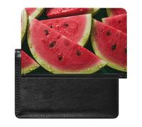 Passport Holder Travel Accessories White Fantasy Dream Catcher Waterproof Passport Travel Wallet with Card Slots for Women Men, Watermelon beautiful, One Size