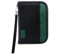 Passport Holder Travel Wallet, For 2 Passports, Small Passport Bag, Double, Dual, A5, Document, Case, Purse, RFID Blocking, Holiday, Waterproof Organisers, Travel Accessories, Black Green, UK GRN