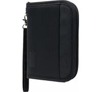 Passport Holder Travel Wallet, For 2 Passports, Small Passport Bag, Double, Dual, A5, Document Folder, Case, Purse, RFID Blocking, Holiday, Waterproof Organisers, Travel Accessories, Black, UK BCL