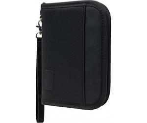 Passport Holder Travel Wallet, For 2 Passports, Small Passport Bag, Double, Dual, A5, Document Folder, Case, Purse, RFID Blocking, Holiday, Waterproof Organisers, Travel Accessories, Black, UK BCL