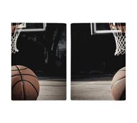Passport Holder Travel Wallet Passport Cover Amazing Basketball Court Printed Leather Passport Holder Covers Case for Travel, Documents, Travel Gifts, Basketball, 20.3x13.8cm