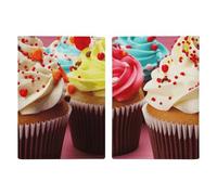 Passport Holder Travel Wallet Passport Cover Cupcake Printed Leather Passport Holder Covers Case for Travel, Documents, Travel Gifts, Cupcake, 20.3x13.8cm