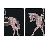 Passport Holder Travel Wallet Passport Cover Cupid Arrow Love Horse Printed Leather Passport Holder Covers Case for Travel, Documents, Travel Gifts, Dressage Dressage Rider Horse, 20.3x13.8cm