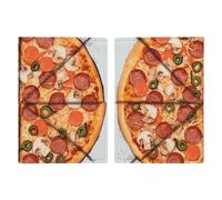Passport Holder Travel Wallet Passport Cover Flamingo Printed Leather Passport Holder Covers Case for Travel, Documents, Travel Gifts, I Love Pizza, 20.3x13.8cm