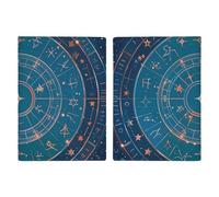 Passport Holder Travel Wallet Passport Cover Lanterns Hanging from Trees Printed Leather Passport Holder Covers Case for Travel, Documents, Travel Gifts, 12 Horoscope Astrology, 20.3x13.8cm