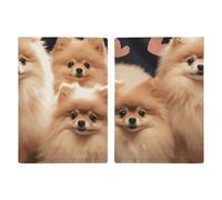 Passport Holder Travel Wallet Passport Cover Planet Jupiter Printed Leather Passport Holder Covers Case for Travel, Documents, Travel Gifts, Pomeranians Puppies, 20.3x13.8cm