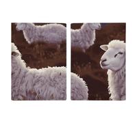 Passport Holder Travel Wallet Passport Cover Round Ball Christmas Tree Printed Leather Passport Holder Covers Case for Travel, Documents, Travel Gifts, Sheep_77994455, 20.3x13.8cm