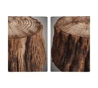 Passport Holder Travel Wallet Passport Cover The Solar Family Printed Leather Passport Holder Covers Case for Travel, Documents, Travel Gifts, Stump of Oak Tree, 20.3x13.8cm